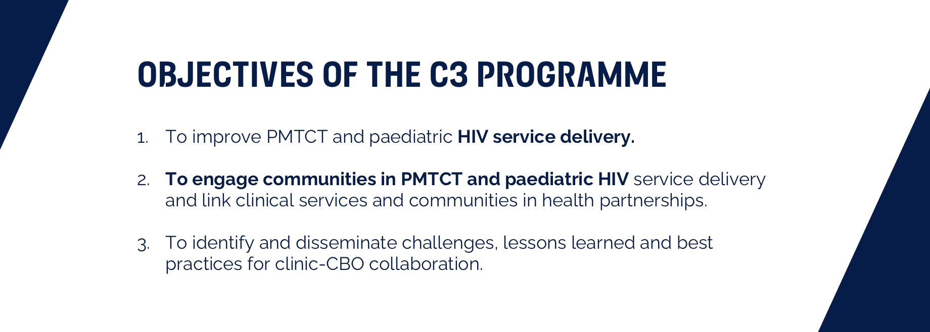 $titleDesktopImage Box with text summarising objectives of C3 programme